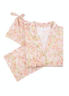 Classic Pajama Pink Liberty | Over The Moon Nighttime Outfits, Ladies Nightwear, Pink Pajama, Liberty Floral, Classic Pajamas, Cute Pajama Sets, Pink Pajamas, Cotton Pajamas, Cotton Pajama Sets