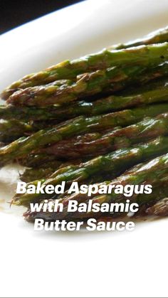 asparagus on a white plate ready to be eaten