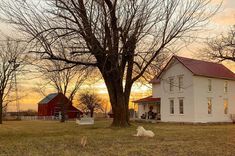 Farmhouse Nursery, Future Farms, Cottage Farm, Small Farmhouse, Old Farm Houses, White Farmhouse, Ranch Life, Farmhouse Exterior, Old Farmhouse