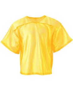 a yellow soccer jersey on a white background