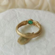 Handmade Heirloom Emerald Ring Gift, Elegant Handmade Yellow Gold Emerald Ring, Handmade Luxury Classic Emerald Ring, Handmade Elegant Emerald Gemstones, Elegant Handmade 14k Gold Emerald Ring, Emerald Birthstone Ring, Emerald Birthstone, Gold Gemstone Ring, Emerald Engagement