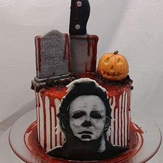 Dark Chocolate Fudge Cake, Horror Cake, Bad Cakes, Scary Cakes, Birthday Cake Gift, Cake Fails, Fudge Pie