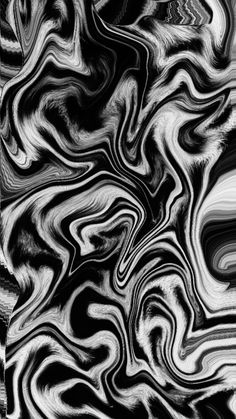 an abstract black and white background with wavy lines