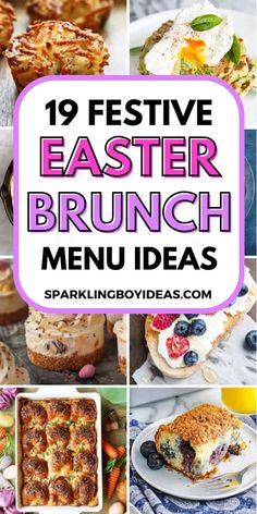 Get ready for a festive and flavorful Easter brunch that showcases the best of the season's ingredients and flavors. From vibrant spring salads, savory quiches, breakfast casseroles, and baked goods, our spring brunch ideas are both tasty and nutritious. These Easter brunch recipes will help you create a memorable Easter meal. Whether you're hosting a family gathering or a friend's brunch, our Easter brunch menu will impress and delight everyone. Add don't forget Easter desserts and treats. Easy Easter Brunch Ideas, Easter Brunch Casserole, Brunch Baking, Easter Breakfast Casserole, Easter Brunch Dessert, Brunch Menu Ideas, Easter Brunch Ideas, Easter Sunday Brunch, Spring Salads