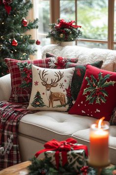 15 Unique Christmas Decor Ideas For Your Living Room Christmas Decoration Ideas 2024, Christmas Decor Ideas Home, Christmas Decor Ideas For Living Room Tv, Christmas Decor Around Tv, Plaid Christmas Living Room, Christmas Decor Ideas Kids, Christmas Decor Ideas Outside, Green And Red Christmas Decor