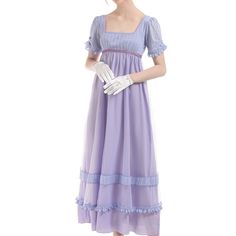 PRICES MAY VARY. Polyester,Silk Imported Pull On closure Hand Wash Only Victorian Tea Dress, Ball Gown With Gloves, Gown Dresses For Women, Regency Ball Gown, Fairytale Outfits, Gown With Gloves, Jane Austen Dress, Women Cottagecore, Regency Core