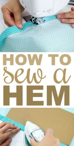 how to sew a hem