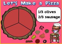 a poster with the words let's make a pizza and an image of a pie