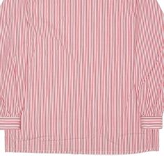 Item is in good used condition. >Size: L >Armpit To Armpit: 20" >Armpit To Cuff: 18" >Collar To Hem: 27" Red Shirt With Striped Collar For Spring, Red Long Sleeve Shirt With Vertical Stripes, Red Cotton Shirt With Vertical Stripes, Burberry Shirt, Just Peachy, Wholesale Shoes, Sleepwear Robe, Socks And Hosiery, Beauty Essentials