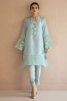 Buy Sky Blue Salwar Kameez with Trendy Decorations a beautiful Pakistani Party Wear. This Sky Blue Salwar Kameez is a Perfect Pick for any Special Event. Blue Salwar Kameez, Pakistani Party Wear, Pakistani Suits, Trendy Decor, Suit Designs, Beautiful Dress, Salwar Kameez, Special Event, Party Wear