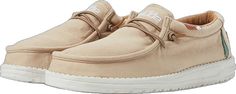 Beige Cotton Sneakers For Spring, Casual Cotton Sneakers With Canvas Lining, Tan Hey Dudes, Hey Dude Sirocco, Mens Hey Dudes, Men Hey Dudes, Men’s Hey Dudes, Hey Dudes, Hey Dude