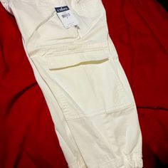 Cute Brand New White Denim Chap Cargo Capri, Steal Price Casual White Capris With Pockets, White Cotton Capris With Pockets, Casual Fitted Cotton Capris, Fitted Casual Cotton Capris, Chaps Pants, Denim Cargo, Women's Chaps, White Denim, Pant Jumpsuit