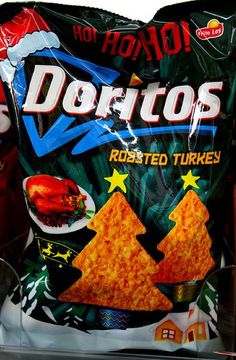 two bags of doritos sitting next to each other