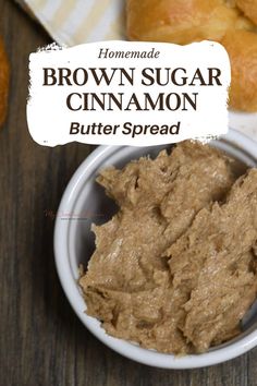 homemade brown sugar cinnamon butter spread in a bowl