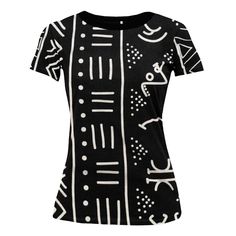 This new Bogolan Print Women T-shirt features a relaxed fit for Women. T-shirt is durable, breathable and soft. Product Features Please Compare your Measurements To our Size Chart This T-shirt is Designed for fashionable women. Made from 5.47 Oz. 100% polyester. Double-needle hemmed sleeves and bottom. Vivid print that will never fade after washing Soft, lightweight and quick drying. Delivery Time This item will be processed within 3-7 business days (Excluding Weekends and Holidays). Once produc Relaxed Chic, New T, Women T Shirt, Short Sleeve Dresses, Size Chart, Relaxed Fit, Holidays, Mini Dress, T Shirts For Women