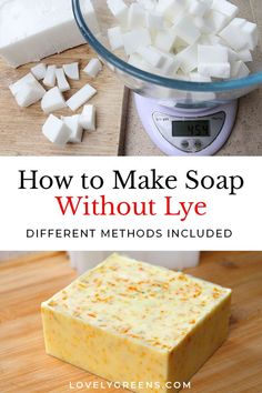 An introduction to how to make soap at home—both with and without lye. It includes a summary of the natural chemistry involved, how to use melt-and-pour soap, and a natural substitute to lye in soap making. That's right, it's possible to use a common kitchen ingredient to replace lye! #soapmaking #soaprecipe #naturalsoapmaking