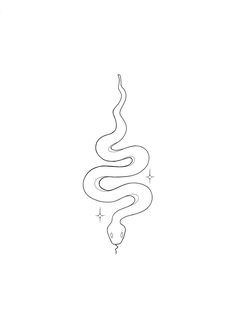 a line drawing of a snake on a white background