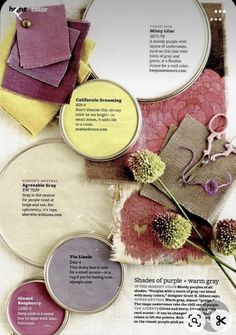 an article in the magazine shows how to use different shades of paint for crafts and home decor