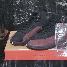 Bnib Box Has Some Creases From Shipping But Shoes Are In Perfect Condition. Luxury Leather Lace-up Jordan Shoes, Black Leather Luxury Jordan Shoes, Luxury Black Leather Jordan Shoes, Jordan Retro 7, Retro 7, Womens Basketball Shoes, Jordan 4s, Jordan Retro 1, Shoes Jordan