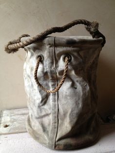 Canvas Leather Bag, Primitive Antiques, Bag Ideas, Vintage Tools, Tool Bag