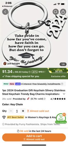 the keychain is being advertised for sale