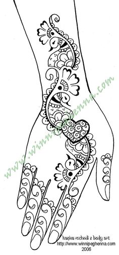 henna tattoo designs for hands and feet