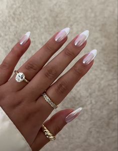 Stick On Nails, Nail Manicure, Wedding Nails, Almond Nails