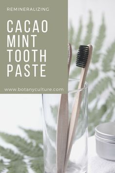 Making your own toothpaste is easy, affordable, and a more eco-friendly way to take charge of your dental health. This coconut oil toothpaste with peppermint and cacao is made with only natural ingredients and not only cleans, but can also help to remineralize your teeth. It takes 5 minutes to make and is especially great for getting that fresh mouth feel without all the toxic chemicals found in conventional toothpastes. #coconutoiltoothpaste #diytoothpaste #toothpasterecipe #essentialoils Make Your Own Toothpaste, Coconut Oil Toothpaste, Remineralize Teeth, Diy Toothpaste, Toothpaste Recipe, Homemade Coconut Oil, Fennel Essential Oil, Homemade Toothpaste