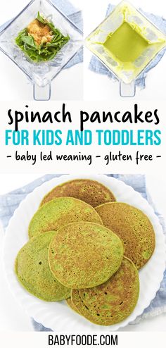 spinach pancakes for kids and toddlers