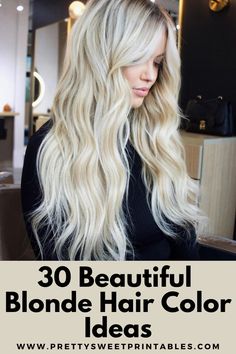 blonde hair color ideas Buttery Blonde Hair, Top Blonde Hair, Buttery Blonde, Summer Blonde