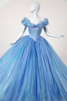 Ball Gown Off the Shoulder Sweet 16 Quinceanera Blue Ball Gown, Disney Costume, Heroes And Villains, Pretty Quinceanera Dresses, Prințese Disney, Disney Princess Dresses, Blue Ball, Cinderella Dresses, Princess Ball Gowns