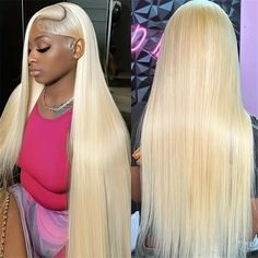 Overnight Shipping 613 Blonde Glueless Long Straight Human Hair HD Transparent Lace Front 28 Inch Wig Color Rubio, Straight Wigs, Straight Blonde Hair, Human Wigs, Blonde Lace Front Wigs, 613 Blonde, Hair Brands, Lace Closure Wig, Wig Making