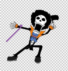 an animated skeleton character holding a purple umbrella