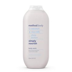 Turn your shower into the kind of escape you need right now. Infused with coconut, rice milk + shea butter, this sumptuous body wash leaves skin feeling soft, moisturized + smelling like sweet comfort. Plus, with a cruelty-free, biodegradable formula, plant-based cleansers + a bottle made with over 50% recycled plastic (PCR), the good vibes just keep going. Self care starts...now. Size: 18 Fl Oz (Pack of 1). Method Body Coconut, Method Body Wash, Coconut Body Wash, Vanilla Body Wash, Rice Milk, Coconut Rice, Just Keep Going, Mindful Living, Christmas Wishlist