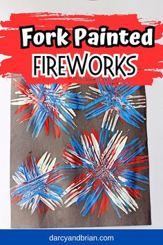 this is an easy firework art project for kids