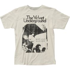 Velvet Underground White Light Throwback Retro Rock N Roll Concert Short Sleeve Tee Shirt. Adult Size Shirt Made From 100% Pre-Shrunk Medium Weight Cotton. Every Item We Sell Is Original Brand New. If An Item Is Designated As "Distressed", The Design Contains Intentional Skips And Voids Which Give The Item A Worn-In Or Vintage Look. These Are Part Of The Actual Design And Do Not Reflect Poor Printing. The Velvet Underground, Clothes Pants, White Heat, Vintage Band, Light White, Band Shirts, Vintage Velvet, Jersey Tee, Looks Style