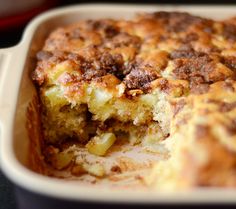 a casserole dish with meat and potatoes in it, ready to be eaten