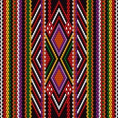 an image of a colorful beaded pattern