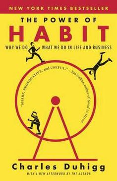 the book cover for the power of habitt by charles duhig, which is written