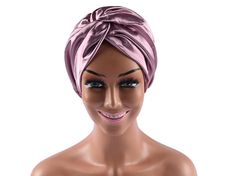 Add a touch of elegance to your look with our double-layer premium silk twisted turban, designed for ultimate comfort and style. The elasticated, ruched back ensures a secure and comfortable fit for all head sizes, while the luxurious silk fabric helps protect your hair from frizz and breakage. Perfect for day or night wear, this versatile turban is available in 12 stunning colors to match any outfit or occasion. Key Features and Reasons to Use; - 100 % Breathable - Reduces Hair Loss and breakag Cap Curly Hair, Silk Turban, Layer Hair, Sleep Hat, Chemo Gifts, Hair Locks, Hair Cover, Curly Hair Care, Promotes Hair Growth