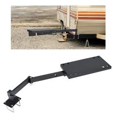 a trailer hitching mechanism attached to the side of a trailer