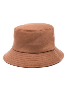 chocolate brown wool felted Artist Stripe detail flat crown dropped narrow brim full lining Flat Brim Hat Brown, Classic Brown Bucket Hat With Short Brim, Classic Brown Bucket Hat With Flat Brim, Brown Wool Felt Hat With Curved Brim, Brown Bucket Hat For Fall, Brown Bucket Hat With Curved Brim, Classic Brown Bucket Hat, Brown Wool Cloche Hat With Short Brim, Brown Wool Cloche Hat With Curved Brim