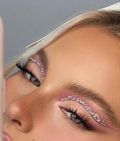 Edm Festival Makeup, Diamond Makeup Looks, New Year's Eve Makeup, Make Up Designs, Makijaż Smokey Eye, Eye Makeup Designs, Edgy Makeup