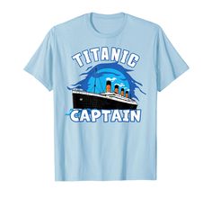 PRICES MAY VARY. Our Titanic design is For Boys who just love the RMS Titanic. If your grandson loves old cruise vessels or vintage ship boats, he will love this. Great for boys at christmas or their birthday. Great Titanic enthusiasts gifts for Christmas, birthday, thanksgiving for men, boys, children and kids. Lightweight, Classic fit, Double-needle sleeve and bottom hem Rms Titanic, Titanic, Boys Who, Branded T Shirts, Girls Tshirts, Kids Tshirts, Top Styles, Boy Or Girl, Fashion Branding