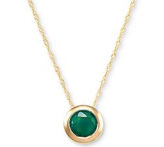 in stock Classic Emerald Necklace As Birthstone In Yellow Gold, Classic Emerald Necklace In 14k Gold With Bezel Setting, Classic Yellow Gold Emerald Necklace Birthstone, Classic Yellow Gold Emerald Necklace With Birthstone, Classic Yellow Gold Emerald Birthstone Necklace, Elegant 14k Gold Emerald Necklace With Bezel Setting, Elegant 14k Gold Bezel Set Emerald Necklace, Classic Necklace With Bezel Setting For May Birthstone, Classic Bezel Set May Birthstone Necklaces