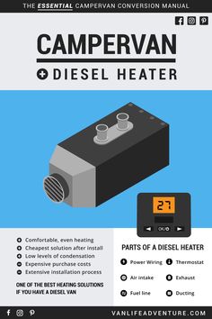 an instruction manual for the campervan diesel heater