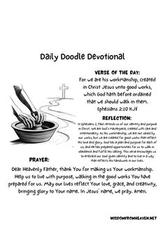 a poster with the words daily dodlee devotation written in black and white