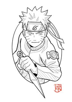 naruto coloring pages to print and color for kids - anime coloring pages free