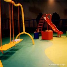 the children's play area is clean and ready for their parents to use it