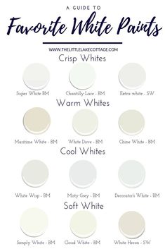 the ultimate guide to choosing white paint colors